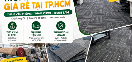 Mua Thảm Cũ Giá Rẻ Tại TP.HCM – Thảm Văn Phòng, Thảm Cuộn, Thảm Tấm